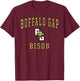 Buffalo Gap High School Bison T-Shirt - T-Shirt | Maroon