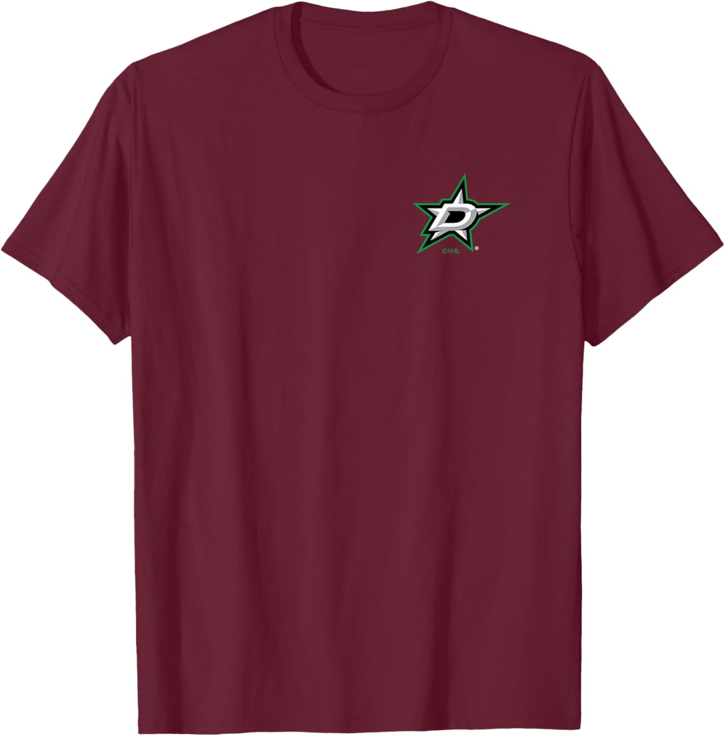Dallas Stars Support Black Officially Licensed T-Shirt - T-Shirt | Maroon