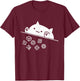 Cute Cat Gamer RPG Game Rainbow Dice Nerdy Men Women Kids T-Shirt - T-Shirt | Maroon