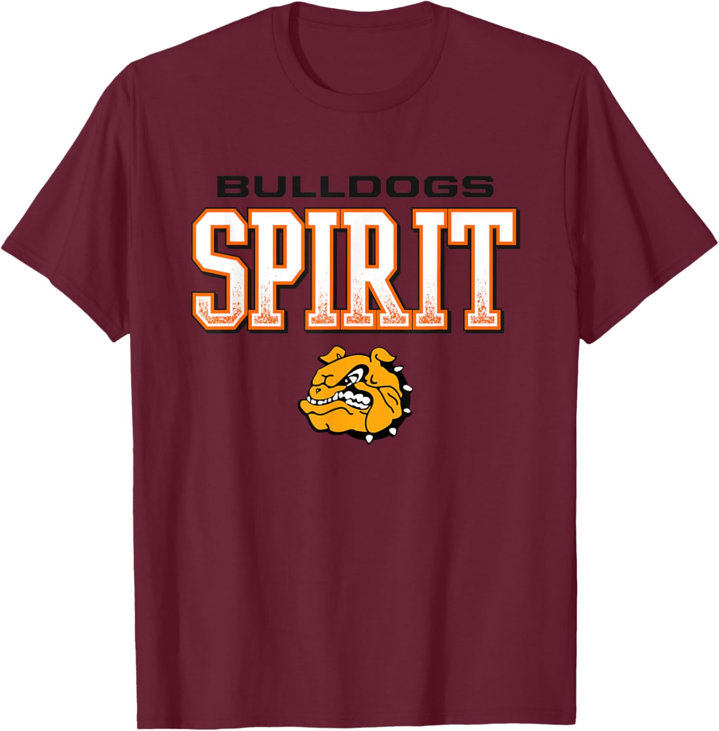 Brighton Bulldogs Logo Spirit HS T-Shirt - T-Shirt | Maroon
