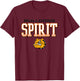 Brighton Bulldogs Logo Spirit HS T-Shirt - T-Shirt | Maroon