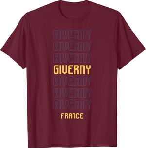 Giverny France T-Shirt - T-Shirt | Maroon
