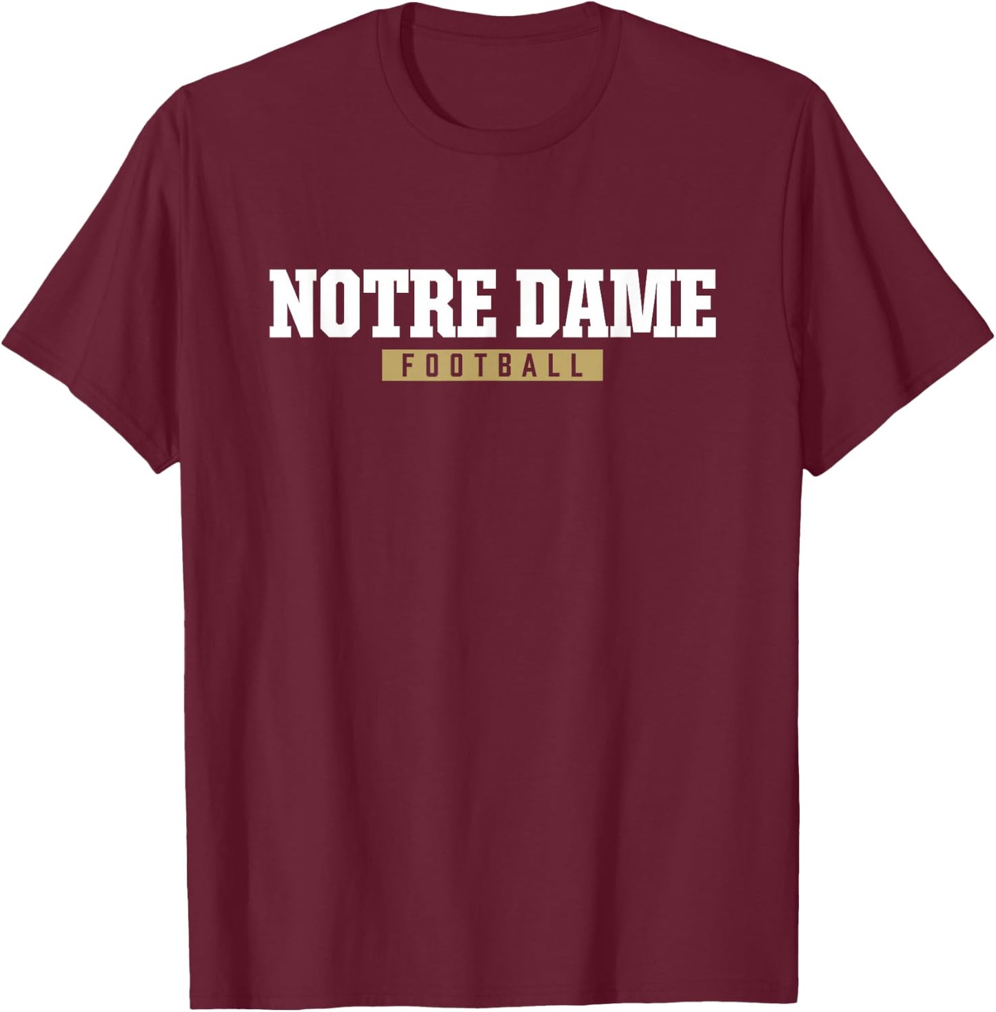 Notre Dame High School Football HS T-Shirt - T-Shirt | Maroon