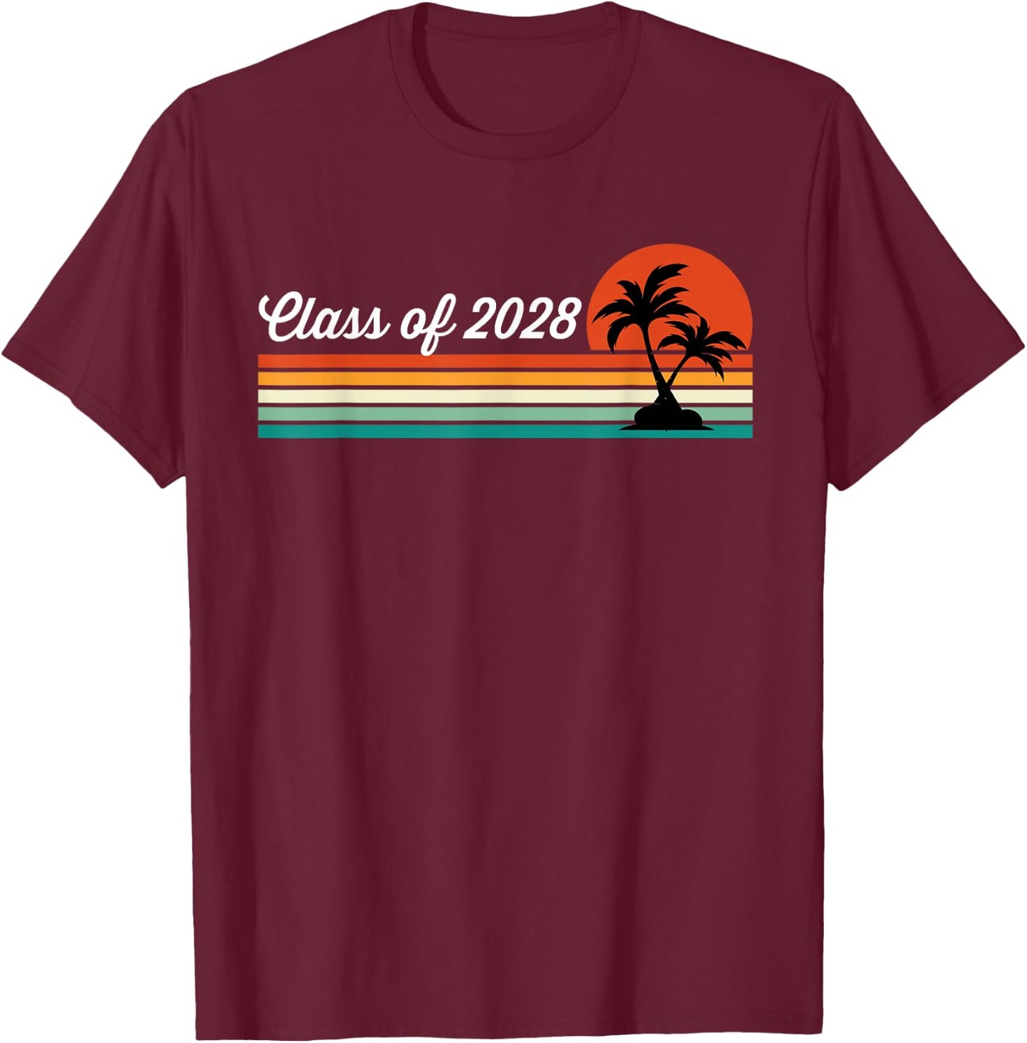 Class Of 2028 T-Shirt - T-Shirt | Maroon