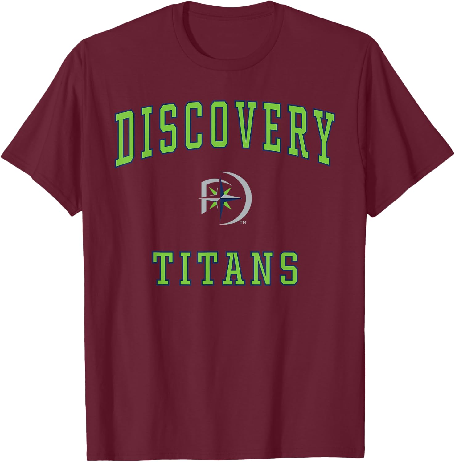 Discovery High School Titans T-Shirt - T-Shirt | Maroon