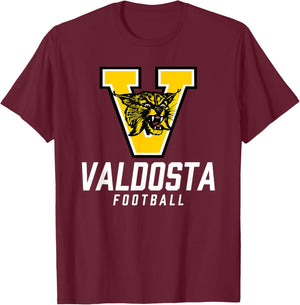 Valdosta Wildcats Logo Football Team HS T-Shirt - T-Shirt | Maroon