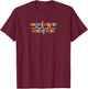 Superheroes Work Here T-Shirt - T-Shirt | Maroon