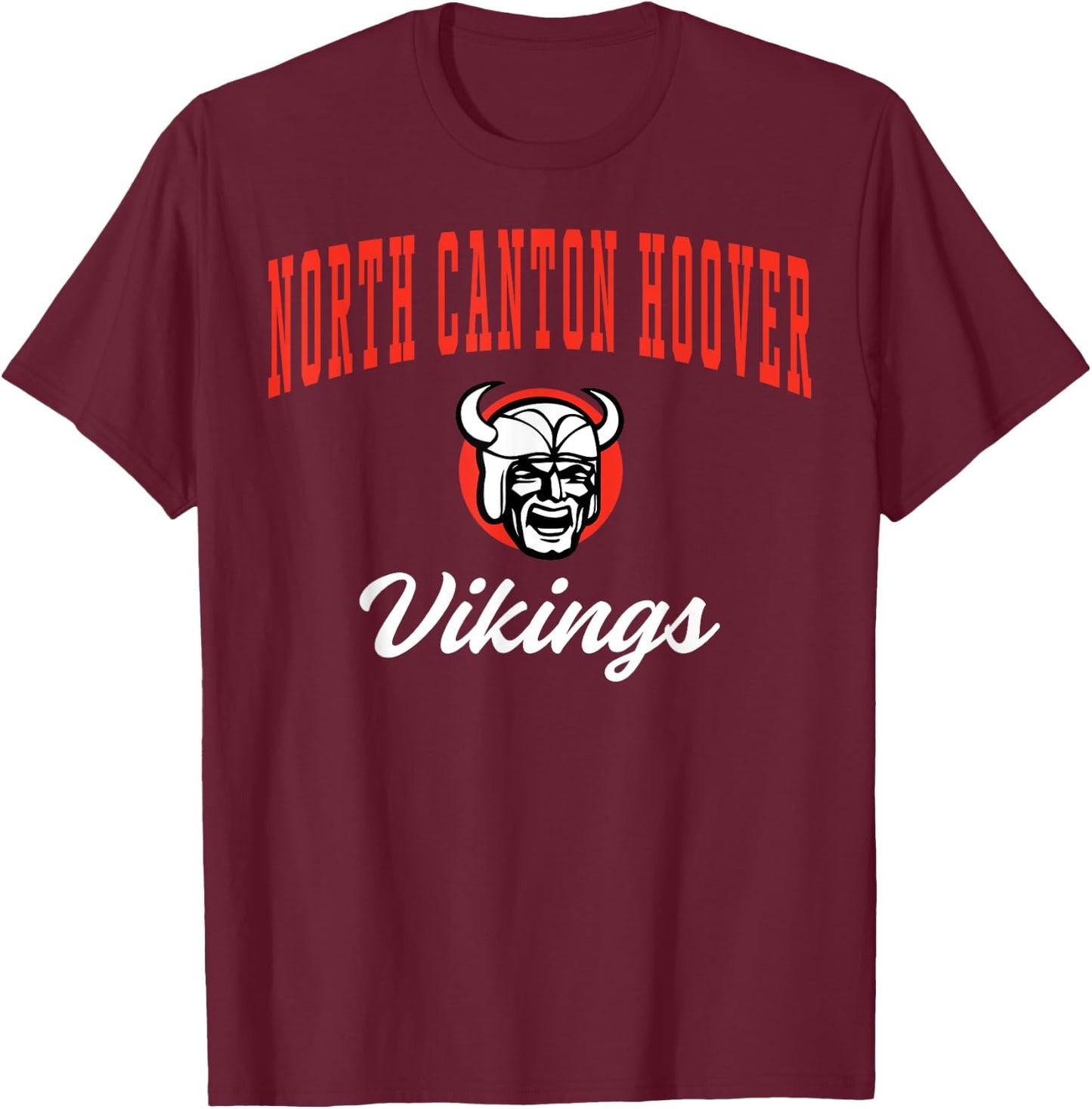 North Canton Hoover High School Vikings C3 T-Shirt - T-Shirt | Maroon