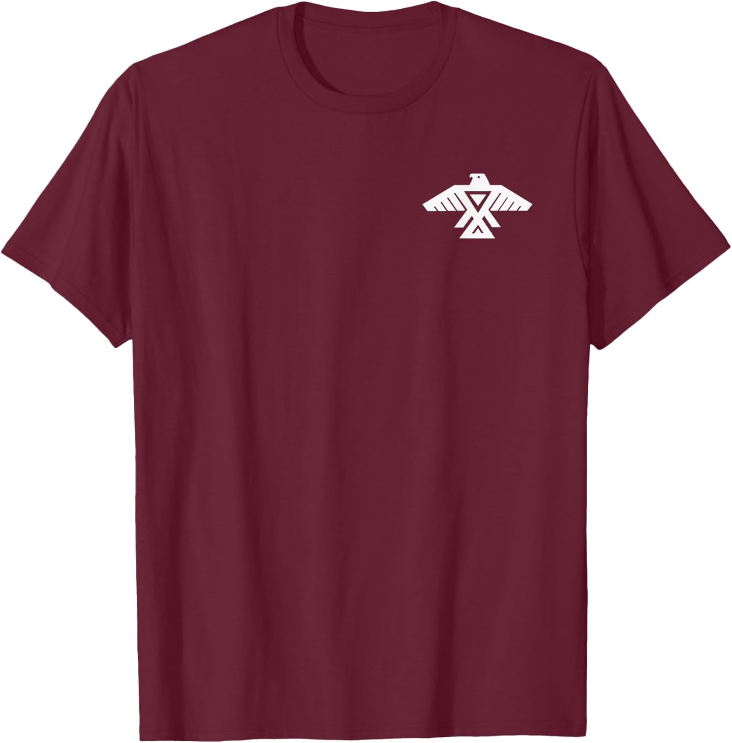 Anishinaabe Thunderbird Flag Symbol Anishinabe T-Shirt - T-Shirt | Maroon