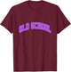 Purple Graphic Old School Purple Graphic T-Shirt - T-Shirt | Maroon