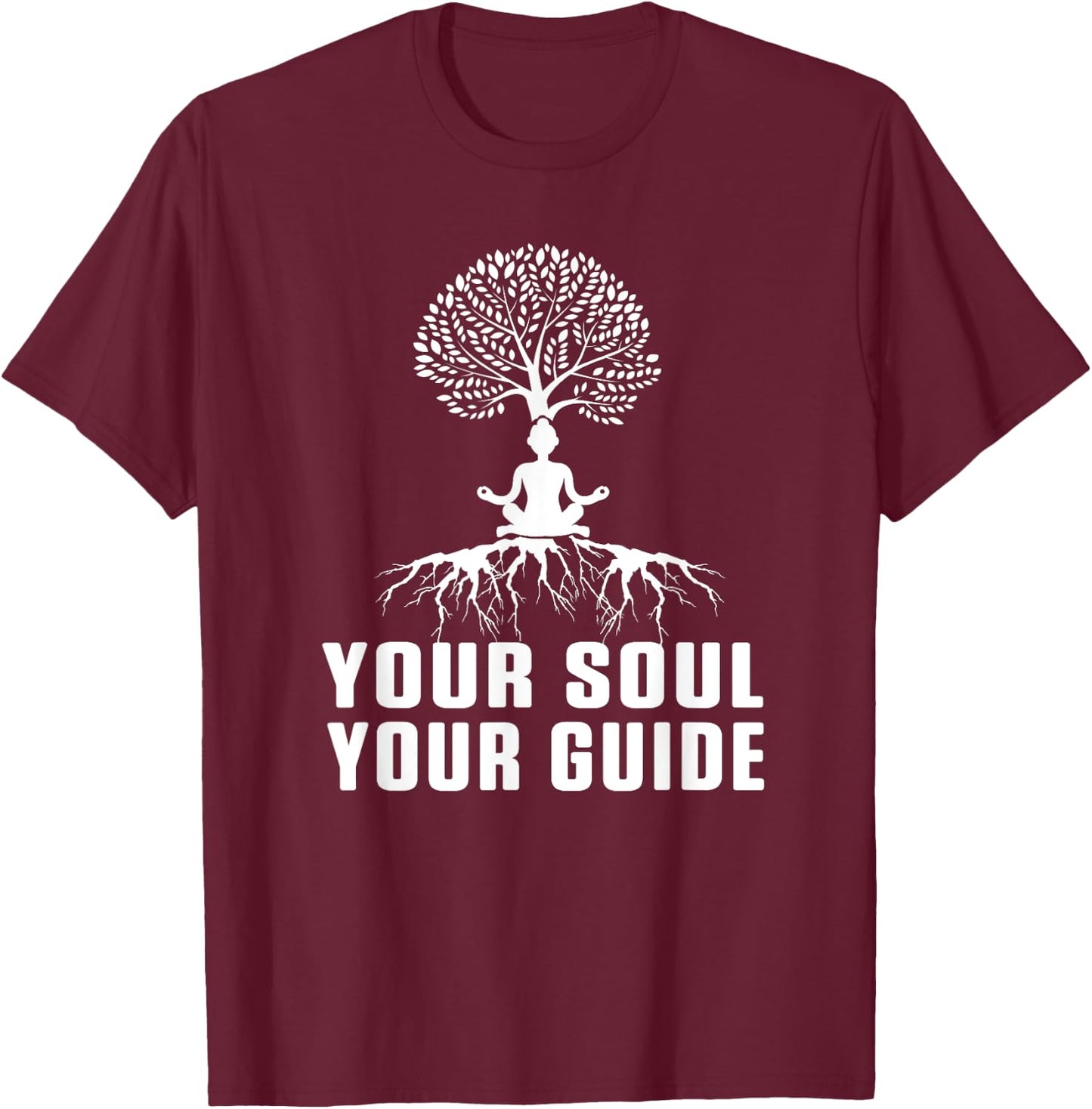 Deine Seele Travel Guide Meditation Yoga Zen Buddha Gift T-Shirt - T-Shirt | Maroon