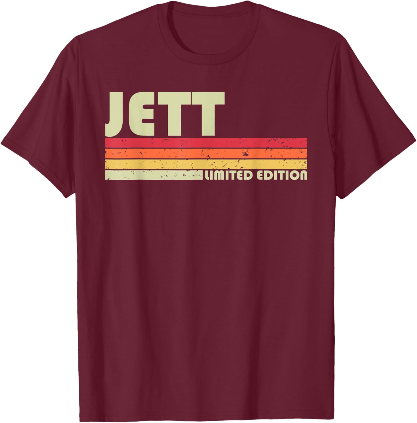 JETT Gift Name Personalized Funny Retro Vintage Birthday T-Shirt - T-Shirt | Maroon