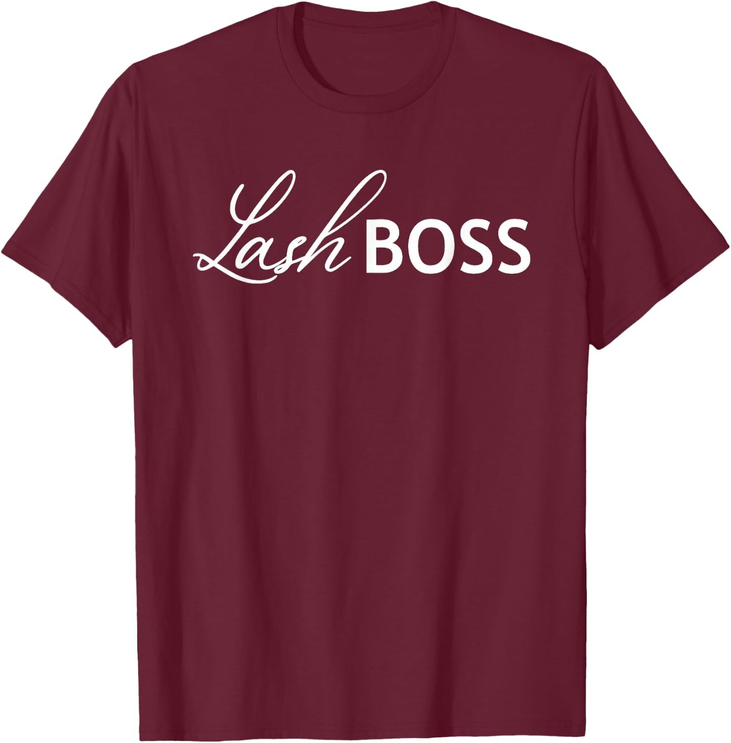 Lash Boss T-Shirt - T-Shirt | Maroon