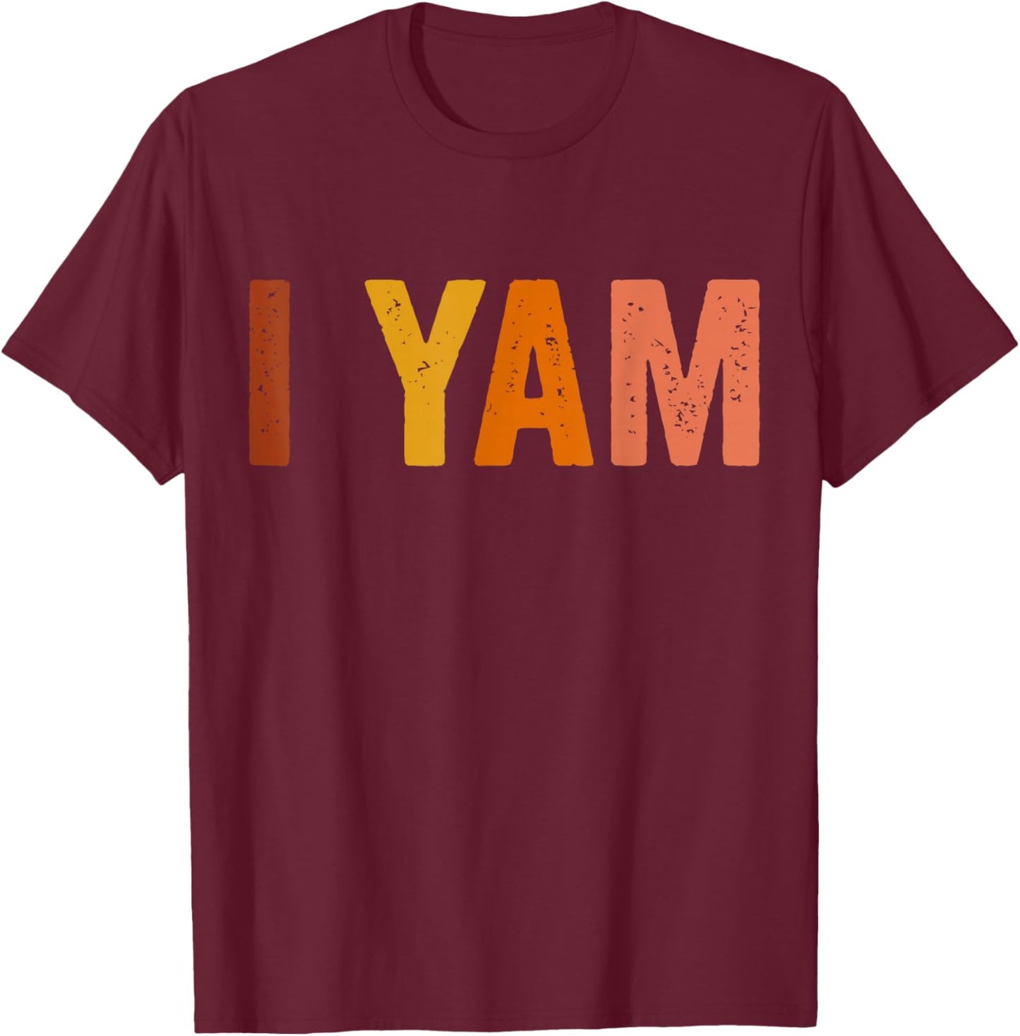 Thanksgiving Matching Couples She's My Sweet Potato I Yam T-Shirt - T-Shirt | Maroon