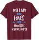 Just a Girl Who Loves Her Tennessee Walking Horse T-Shirt - T-Shirt | Maroon