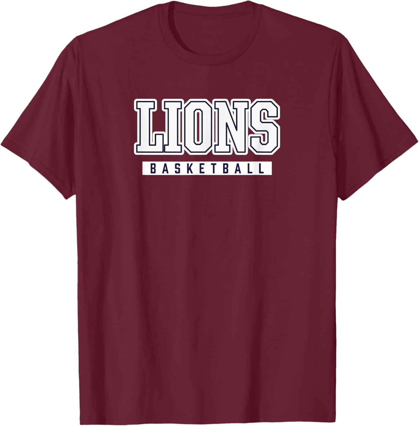 Lions Basketball Howard High School T-Shirt - T-Shirt | Maroon