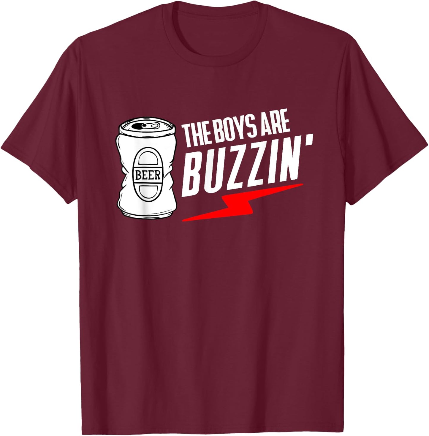 The Boys are Buzzin | Hanging with the Boys T-Shirt - T-Shirt | Maroon