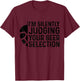 Craft Beer Silently Judging Your Beer Selection Snob Gift T-Shirt - T-Shirt | Maroon