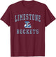 Limestsone High School Rockets C1 T-Shirt - T-Shirt | Maroon