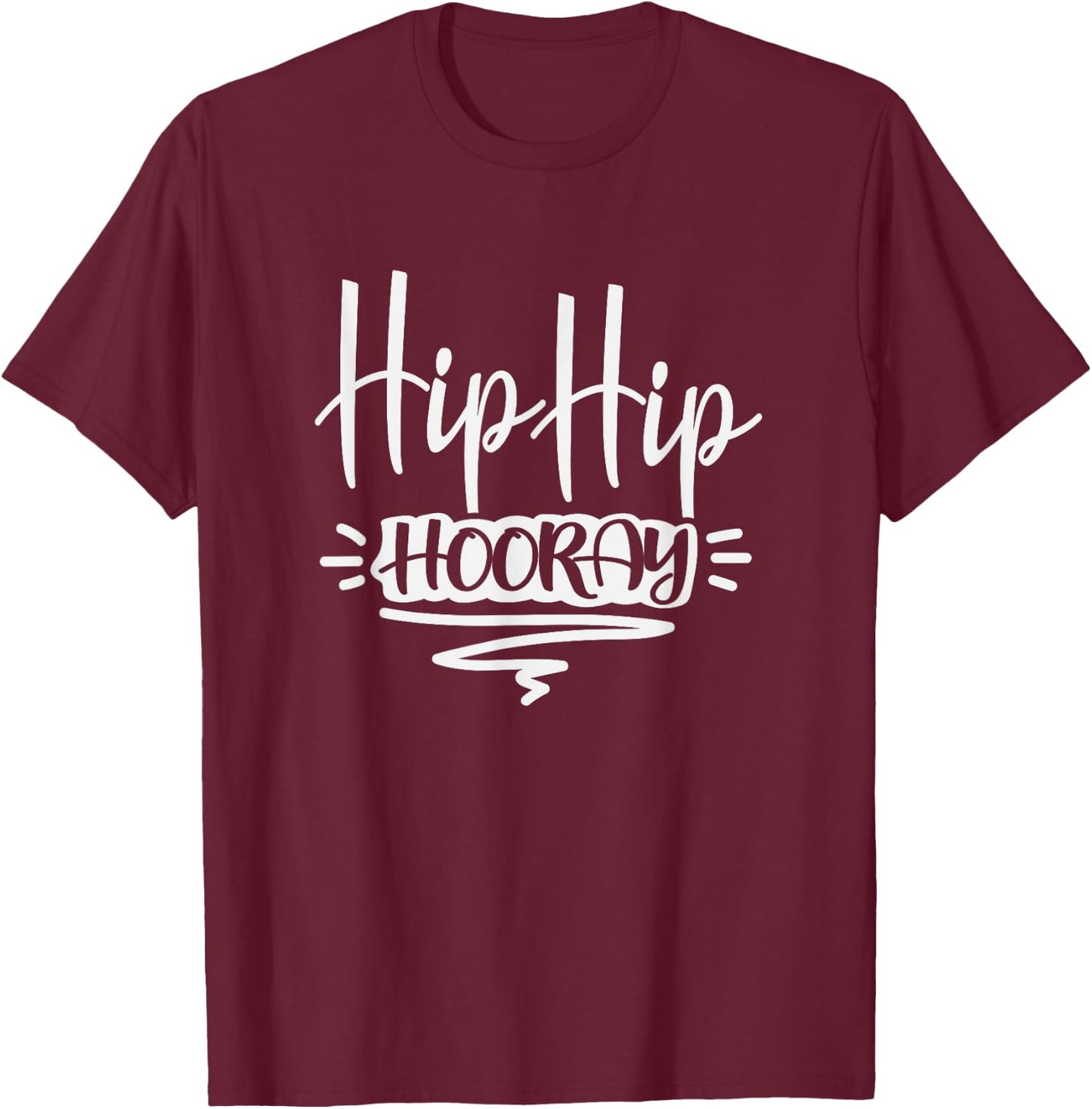 Funny Recovery Get Well Soon Gifts Men Women Kids Hip Hip Hooray After Replacement Surgery Recover Gag Gift T-Shirt - T-Shirt | Maroon