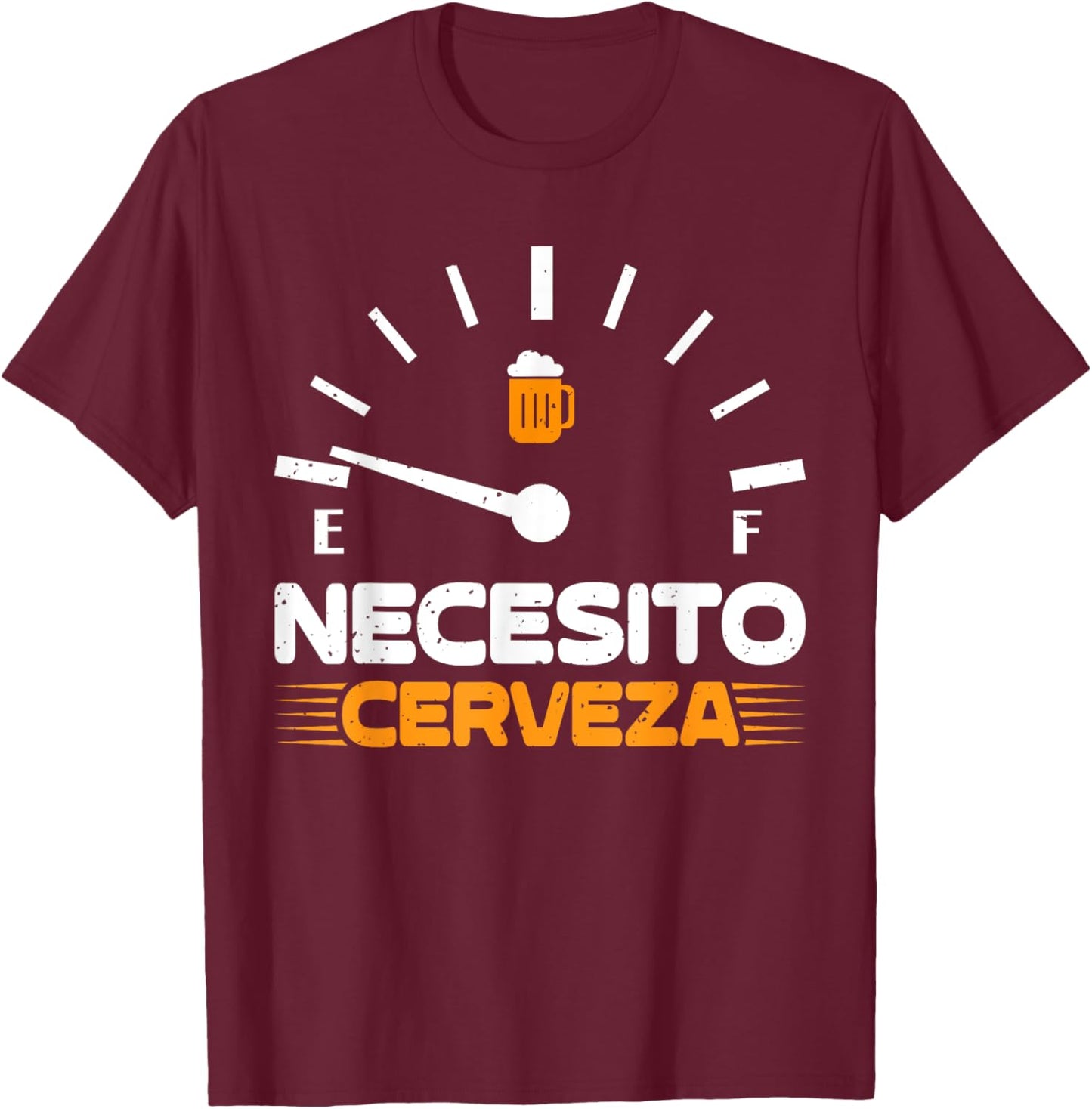 Beer Mexican Party men Necesito Cerveza Cinco De Mayo Beer T-Shirt - T-Shirt | Maroon