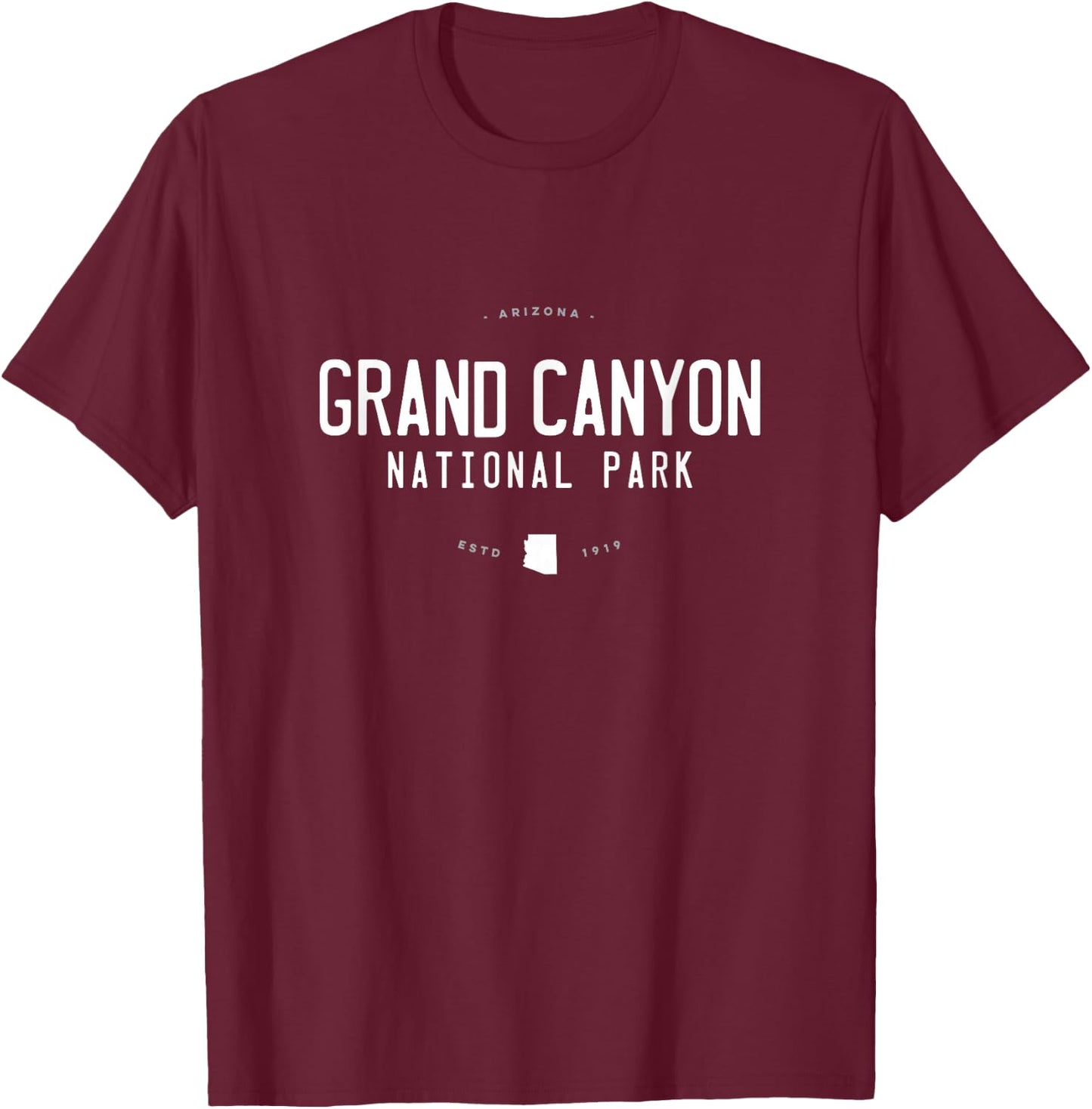 Grand Canyon National Park Arizona Graphic T-Shirt - T-Shirt | Maroon