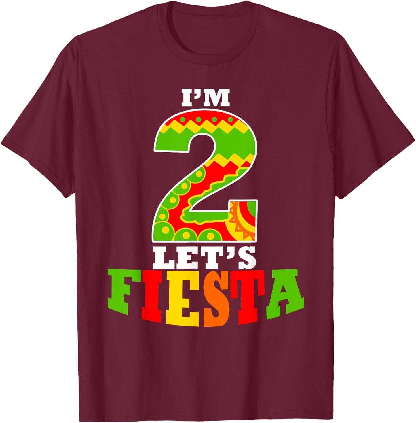 I'm Dos Taco Twosday 2nd Birthday Gift Kids Boy Girl T-Shirt - T-Shirt | Maroon