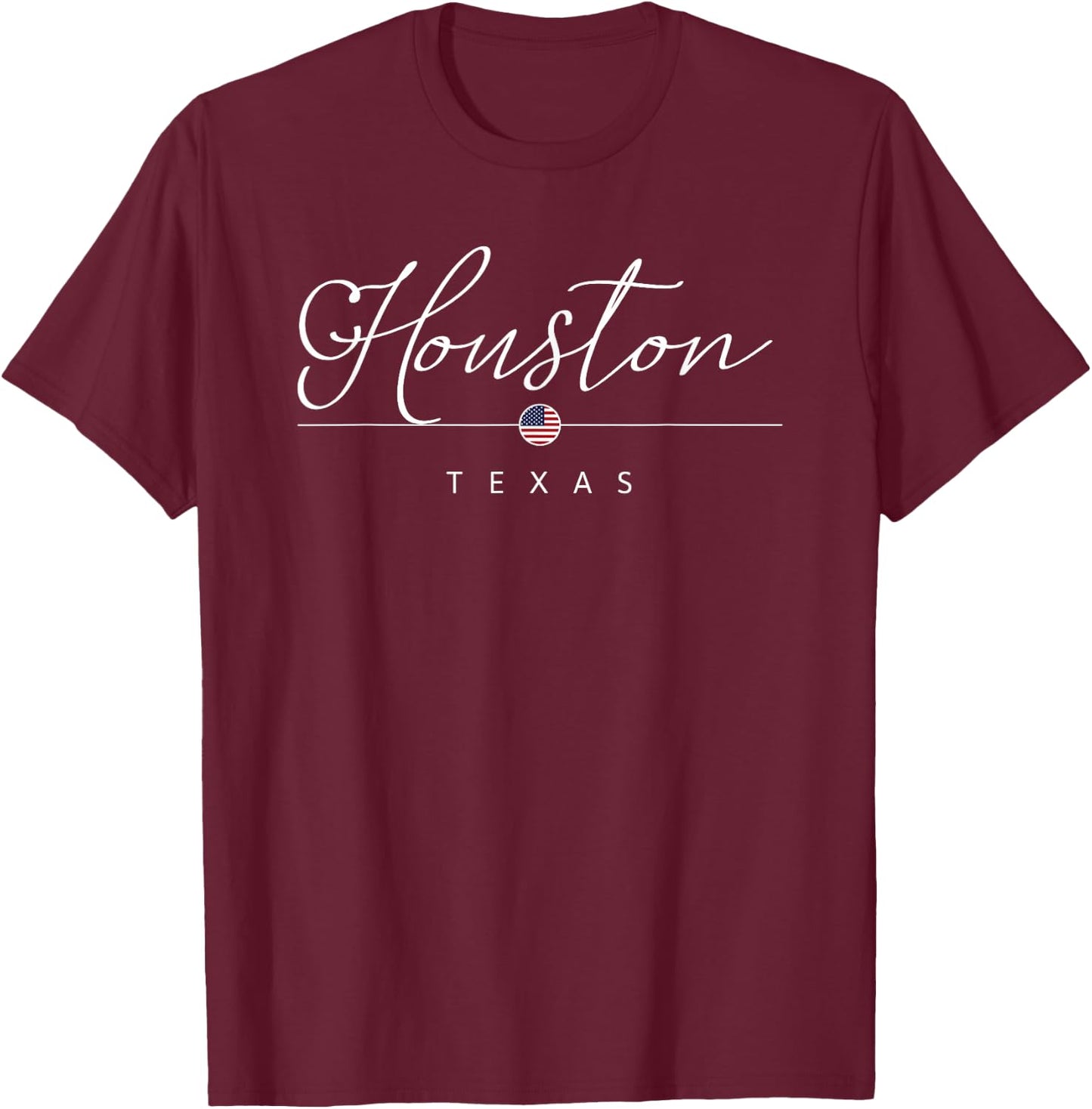 Houston Texas TX on Houston T-Shirt - T-Shirt | Maroon