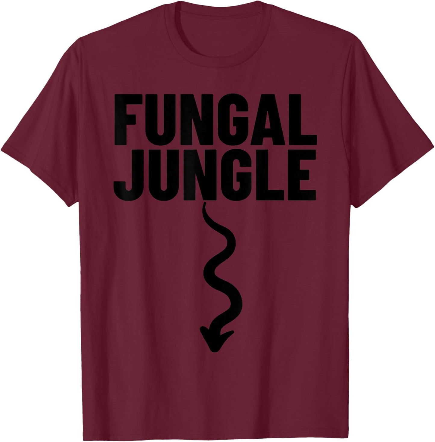 FUNGAL Jungle Arrow Funny Airport Cruise Exchange Gag Gift T-Shirt - T-Shirt | Maroon