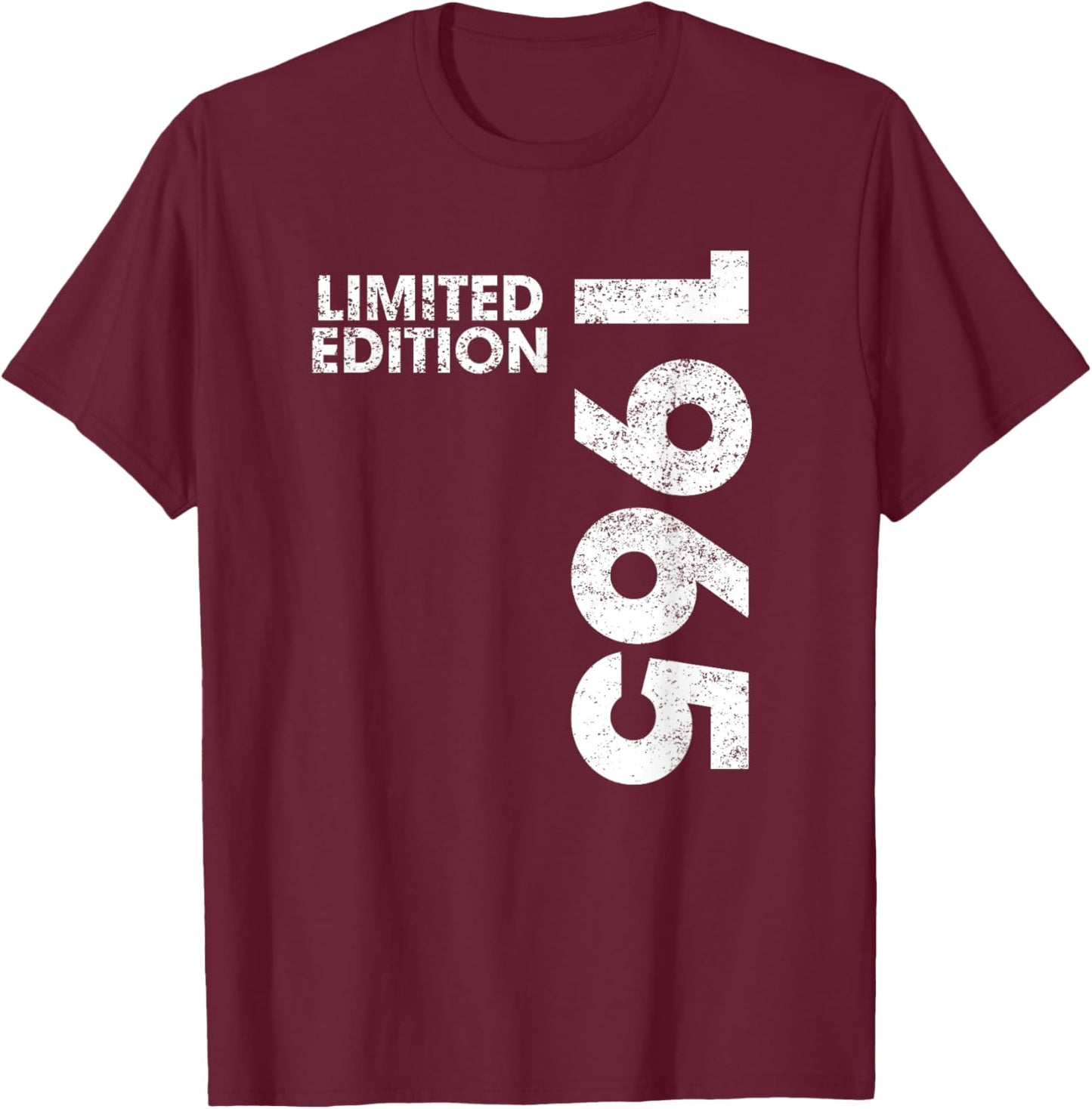 Limited Edition 1965 60 Year Old Men Women 60th Birthday T-Shirt - T-Shirt | Maroon