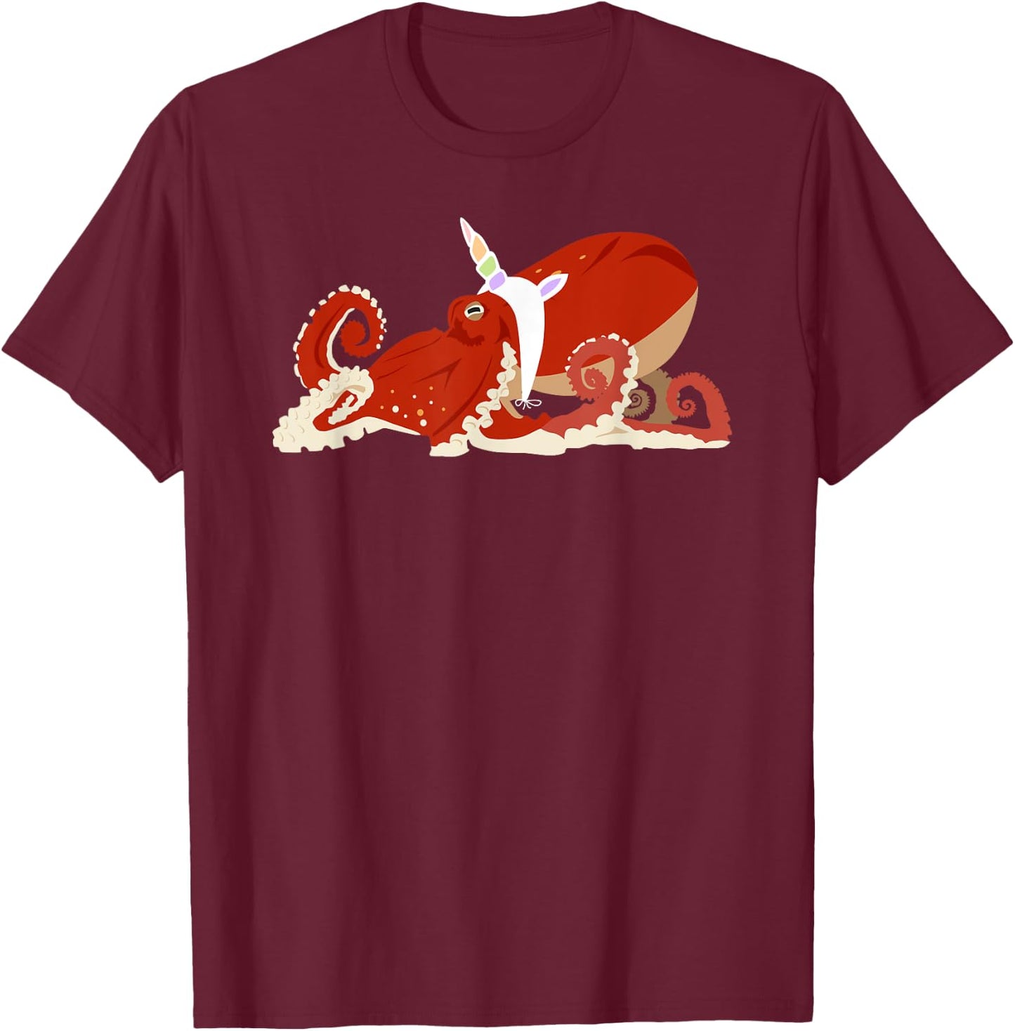 The Original Octocorn Shirt Unicorn Octopus Mash Up Animal G T-Shirt - T-Shirt | Maroon