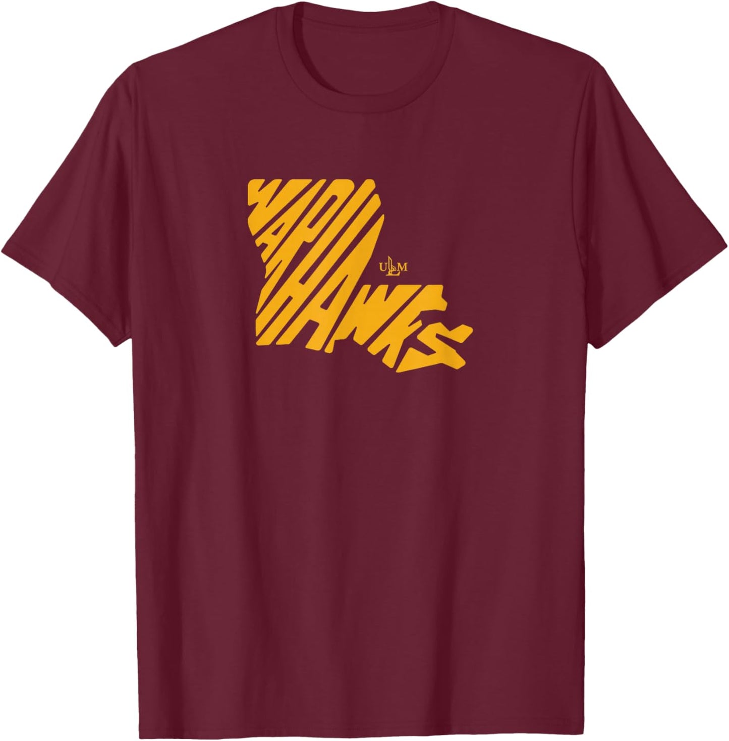 University of Louisiana Monroe Wave T-Shirt - T-Shirt | Maroon