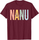 Nanu Life Nanu Grandma Nanu Grandmother T-Shirt - T-Shirt | Maroon