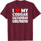 I Love My Cougar Salvadoran Girlfriend T-Shirt - T-Shirt | Maroon