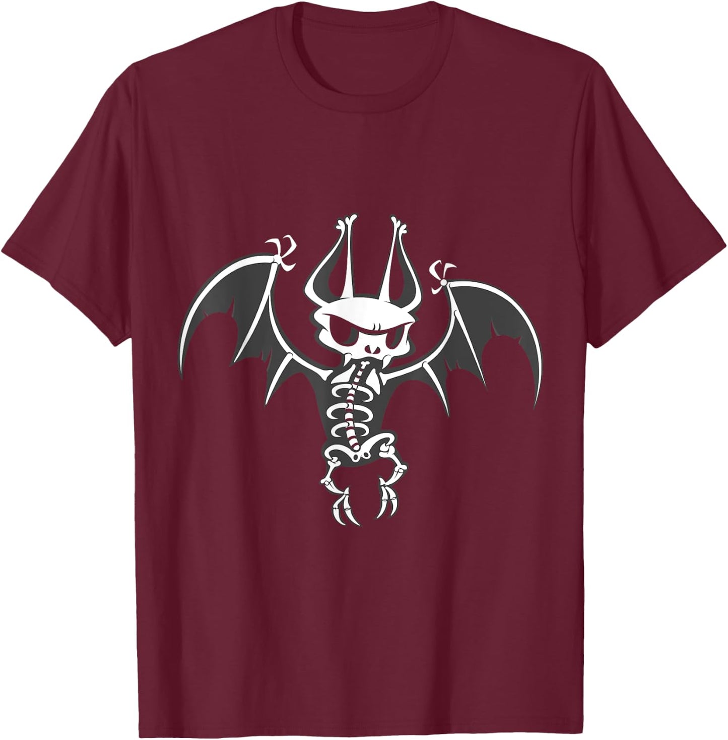 VampireFreaks Skeleton Bat - Batty Bones T-Shirt - T-Shirt | Maroon
