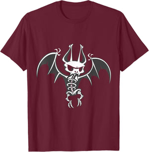 VampireFreaks Skeleton Bat - Batty Bones T-Shirt - T-Shirt | Maroon