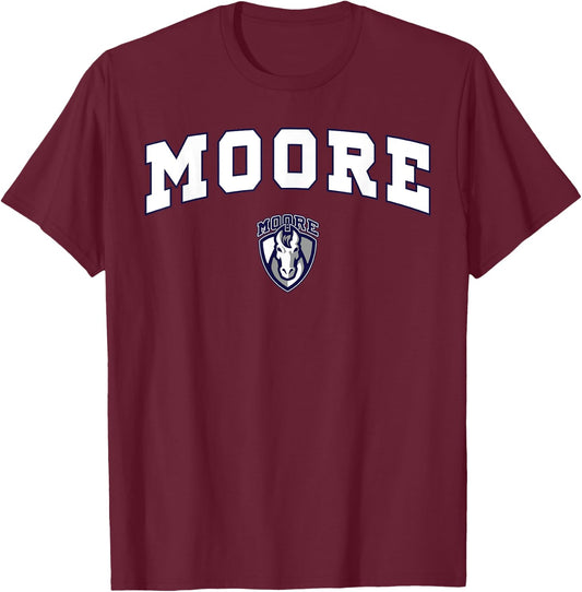 Moore School Mustangs T-Shirt - T-Shirt | Maroon