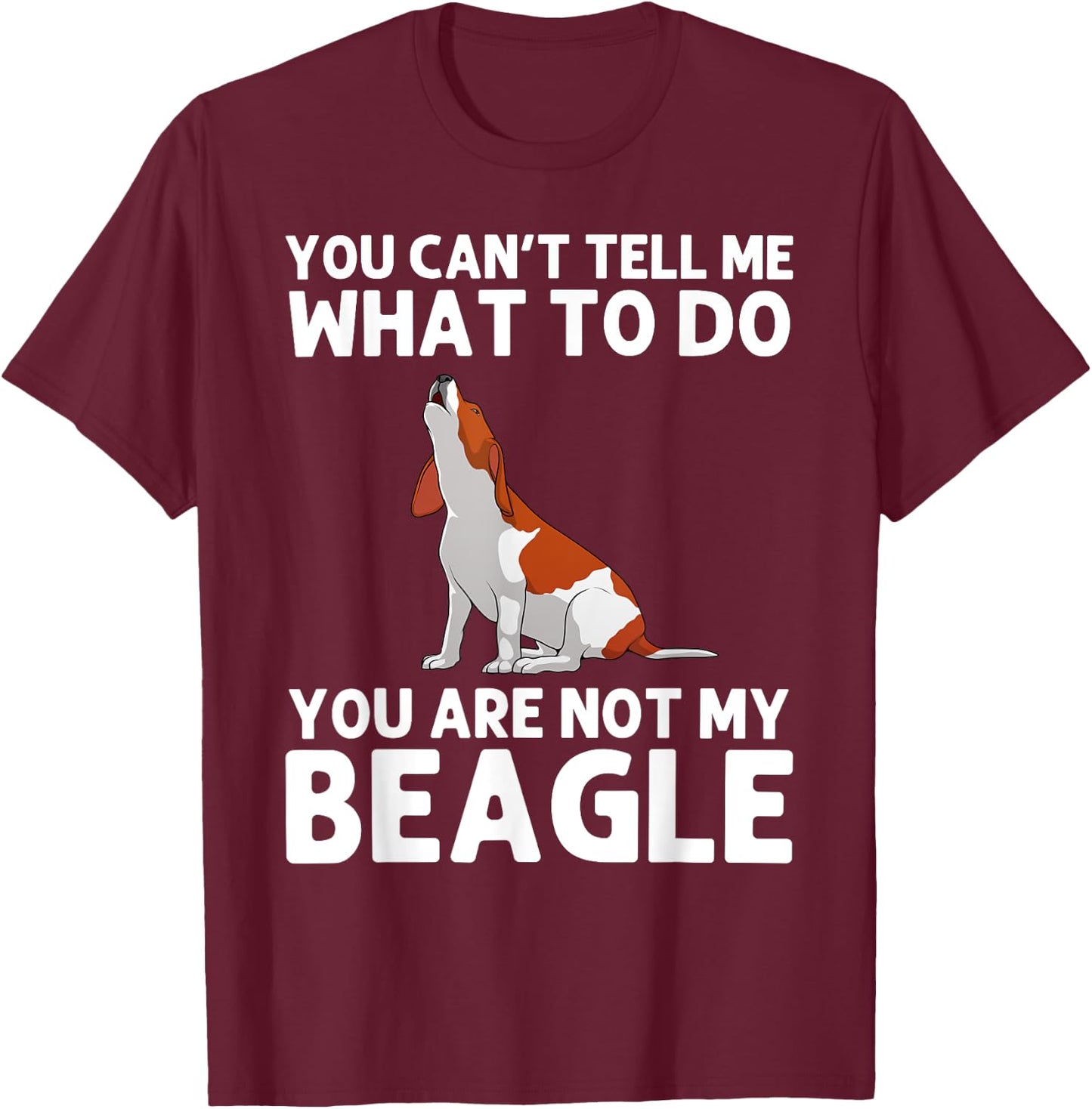 Funny Beagle Design Women Hound Beagle Dog Lovers T-Shirt - T-Shirt | Maroon