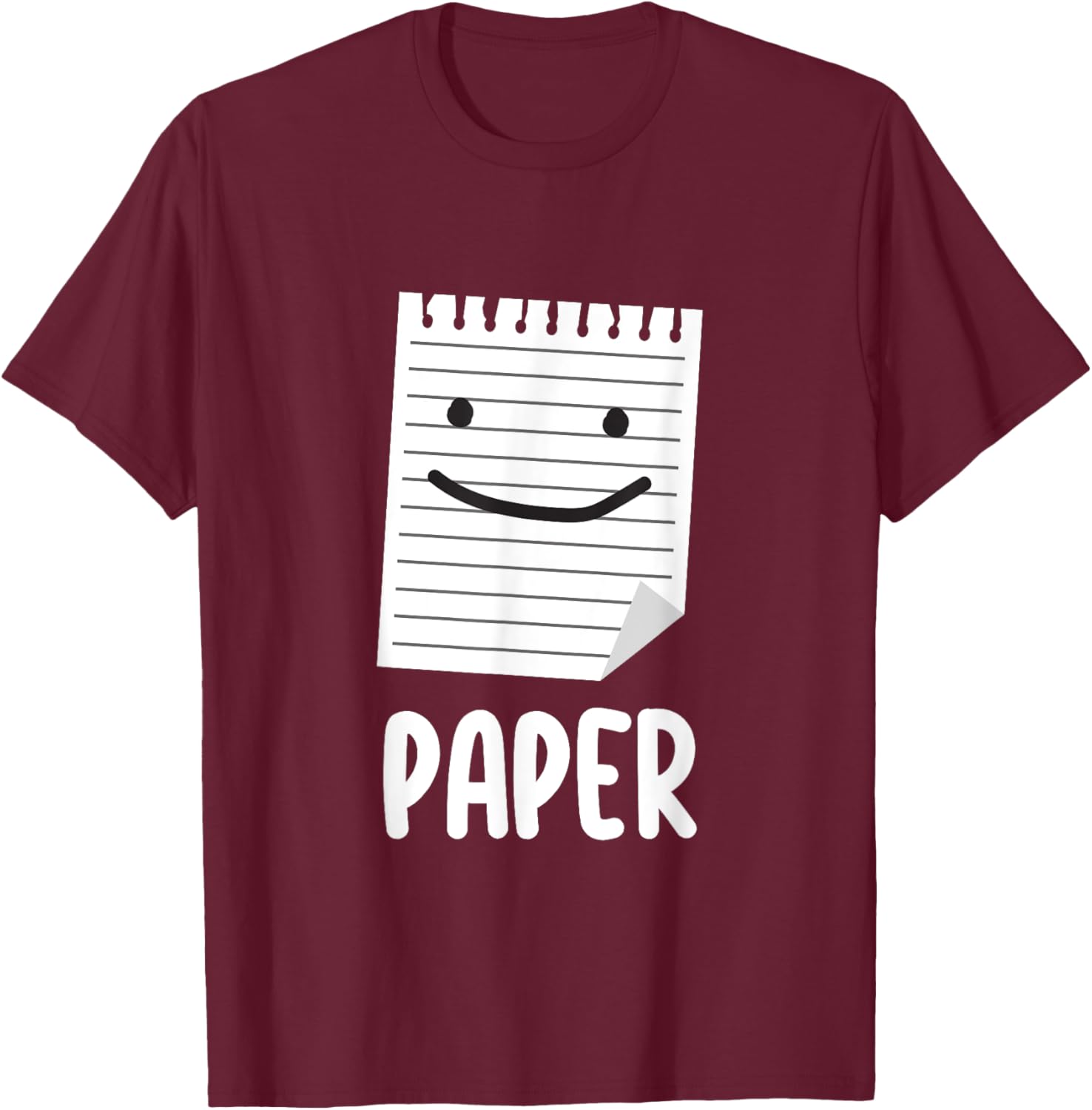 Funny Matching Shirt Rock Paper Scissors Costume Adult Kids T-Shirt - T-Shirt | Maroon