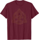 Sacred Geometry Celtic Knot Viking Norse T-Shirt - T-Shirt | Maroon