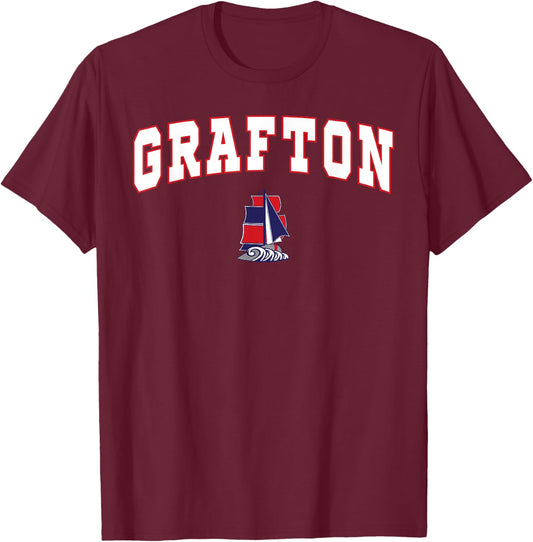 Grafton High School Clippers T-Shirt - T-Shirt | Maroon