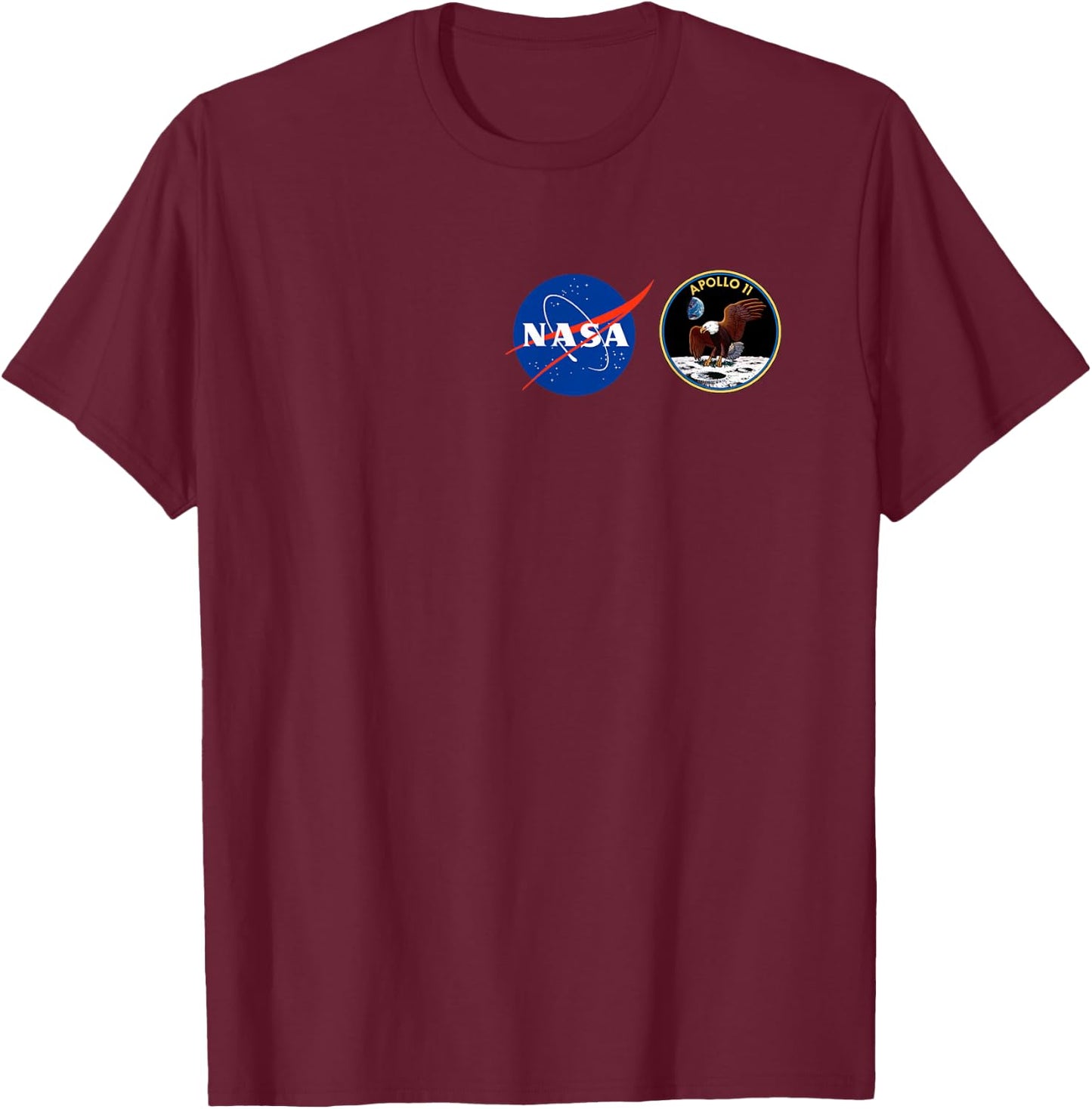 NASA Apollo 11 Insignia Apollo's 50th Anniversary T-Shirt - T-Shirt | Maroon