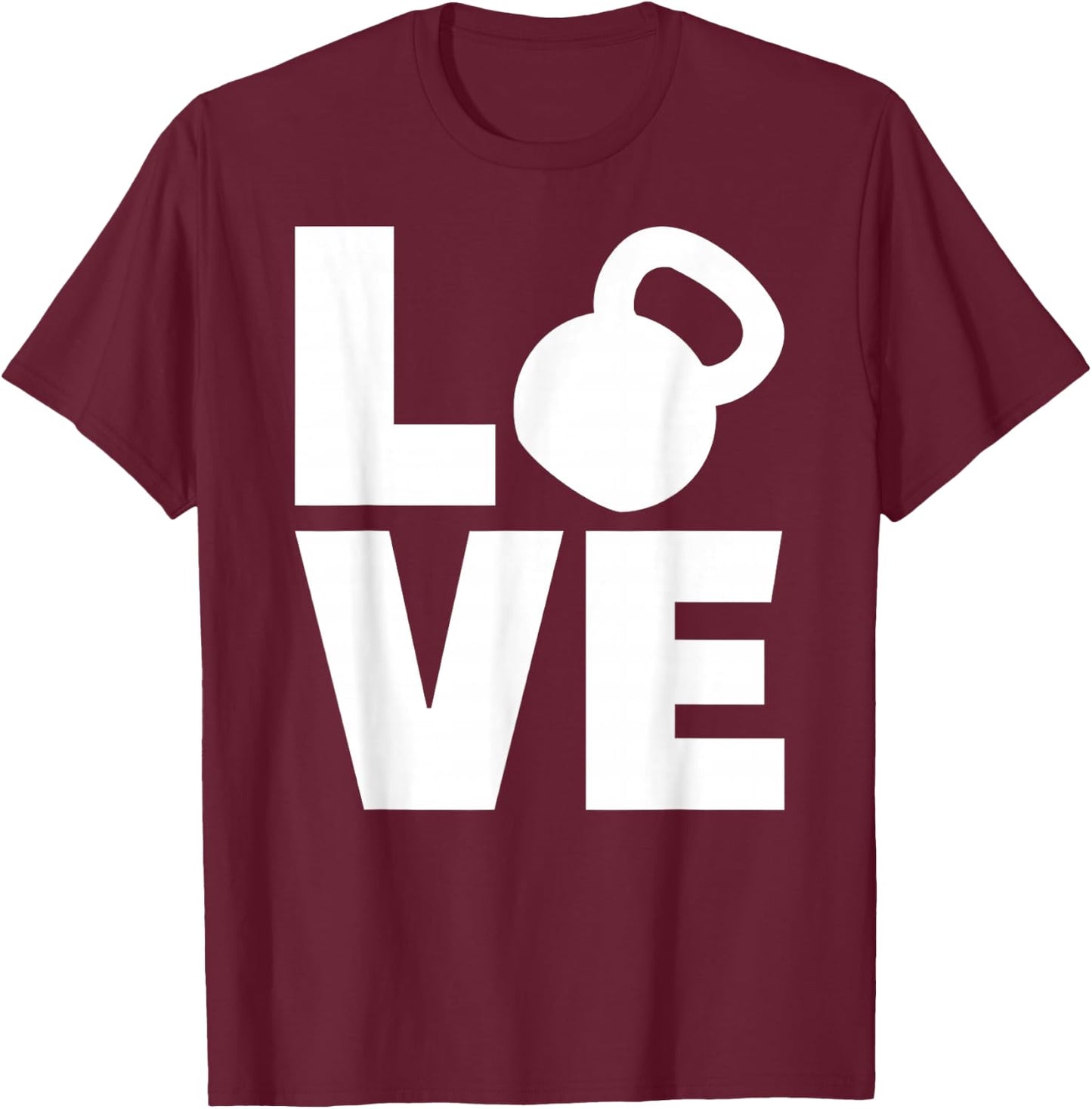Kettlebell love T-Shirt - T-Shirt | Maroon