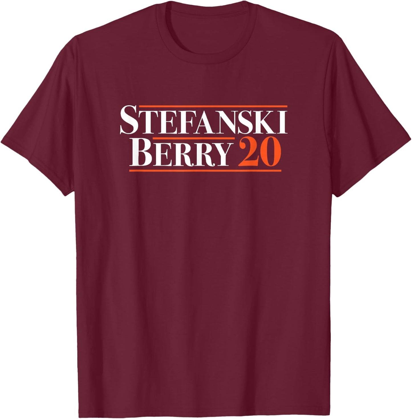 Stefanski Berry 2020 Cleveland Election - Football T-Shirt - T-Shirt | Maroon