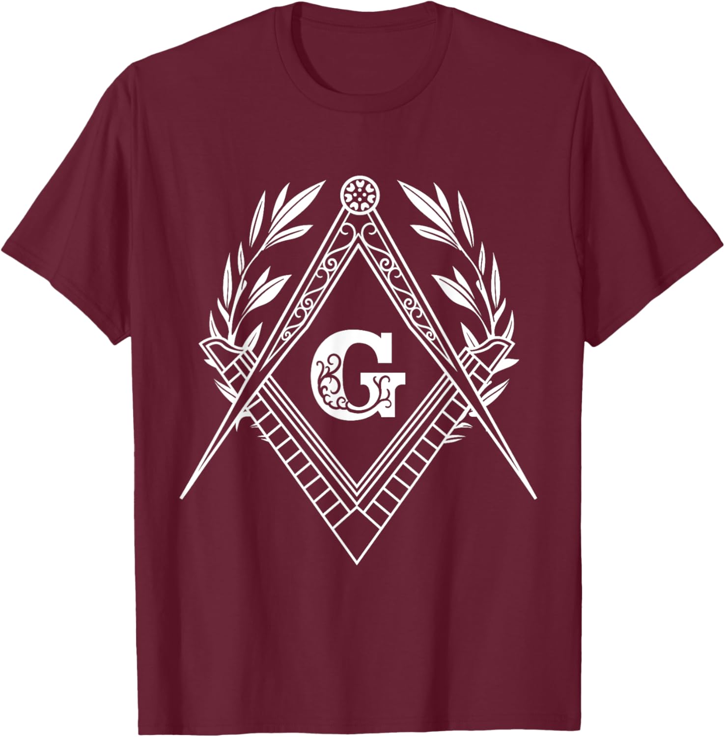 Freemason Emblem T-Shirt - T-Shirt | Maroon