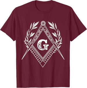Freemason Emblem T-Shirt - T-Shirt | Maroon