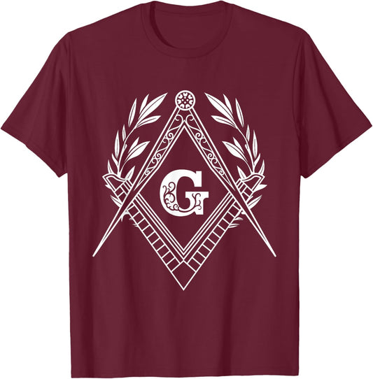 Freemason Emblem T-Shirt - T-Shirt | Maroon