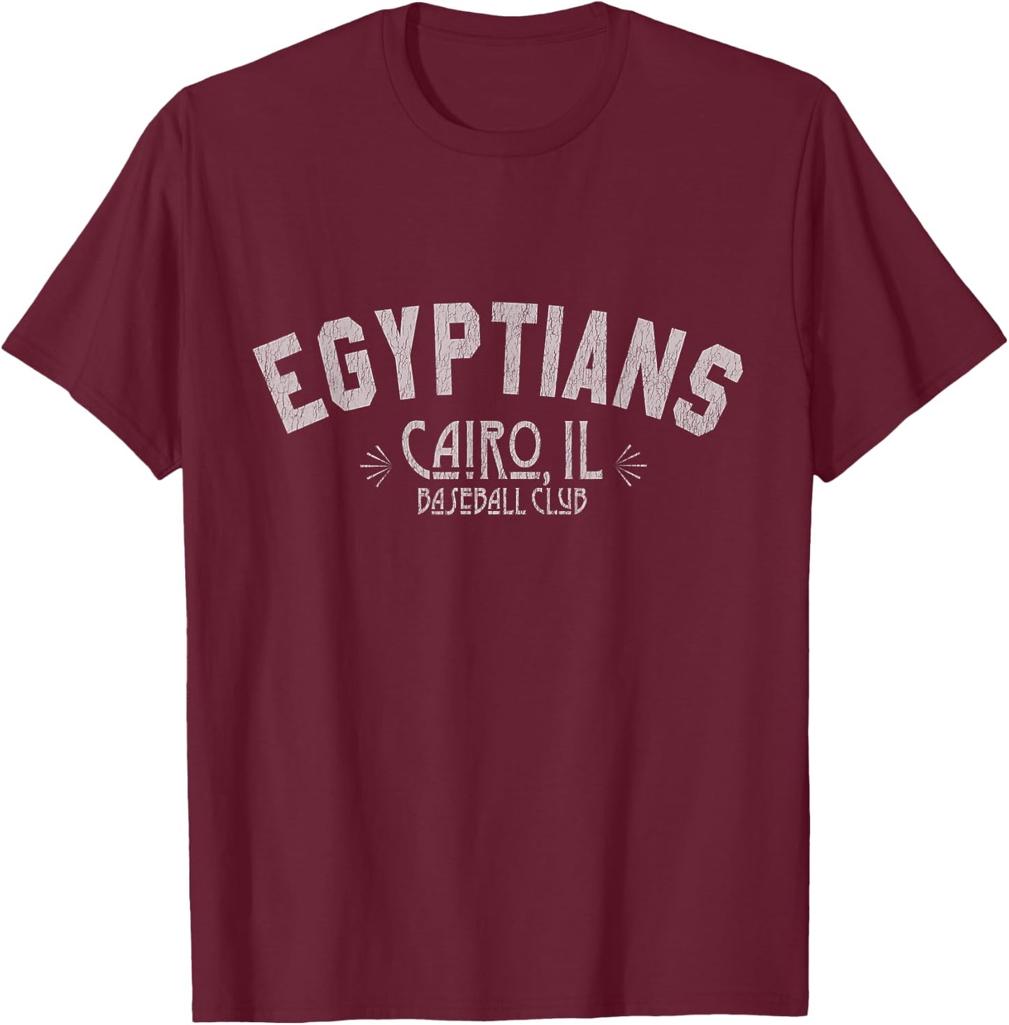 Cairo Egyptians Old School Baseball T-Shirt - T-Shirt | Maroon
