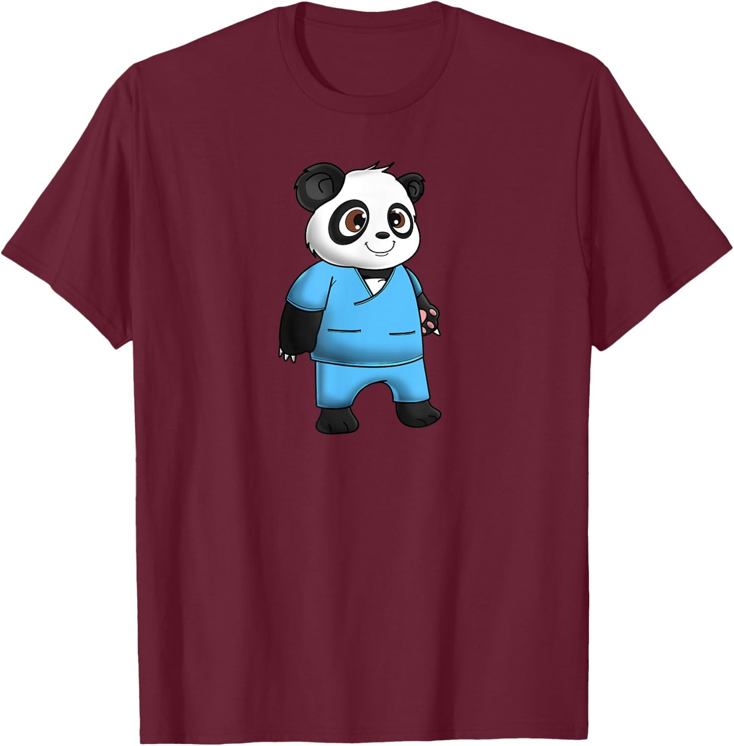 Panda Bear Scrub Suit Boy Gift Love Awesome Funny T-Shirt - T-Shirt | Maroon