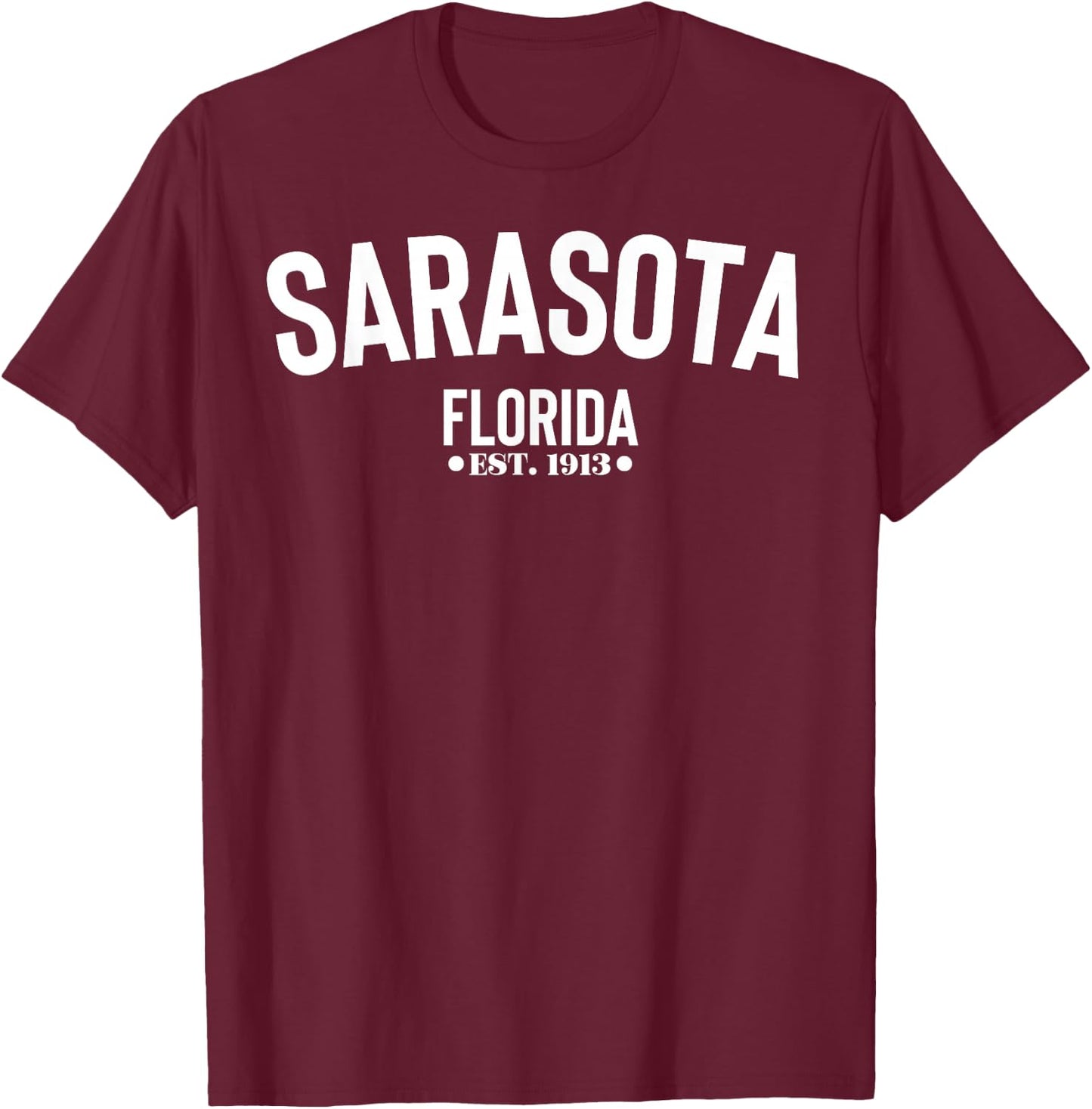 Sarasota Florida Souvenir Gift Sarasota Beaches T-Shirt - T-Shirt | Maroon